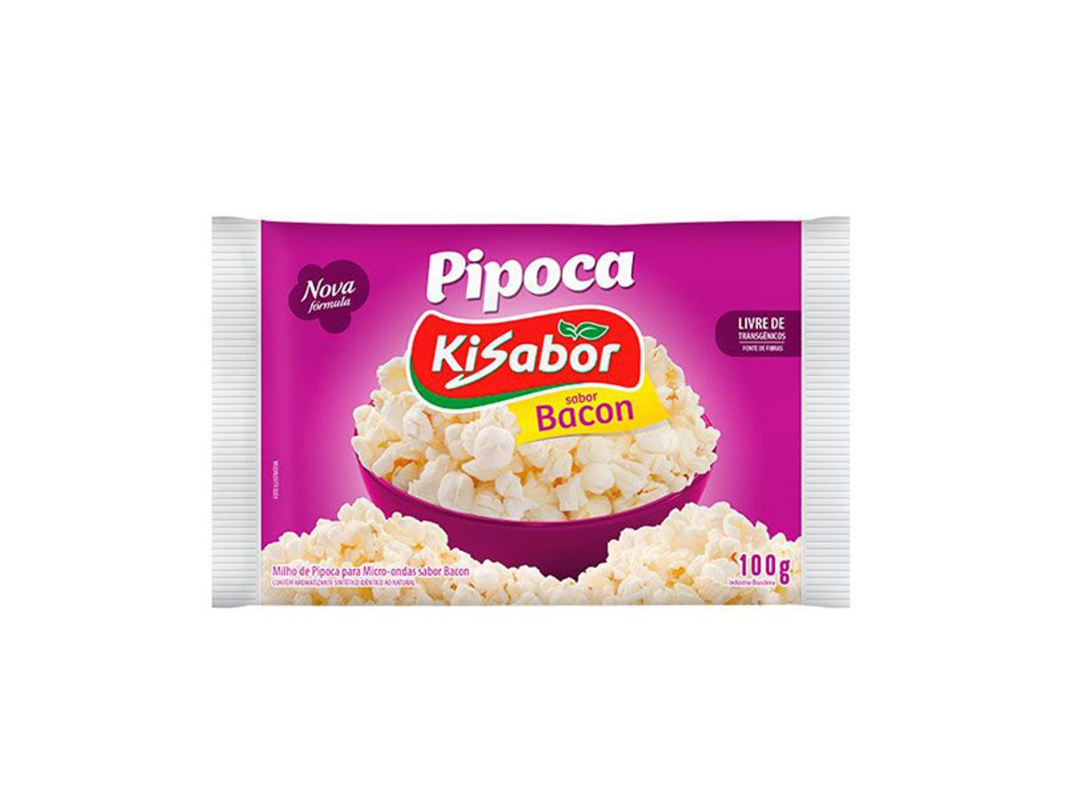 10188-KISABOR PIPOCA MICROONDAS BACON 100GR 1X100GR