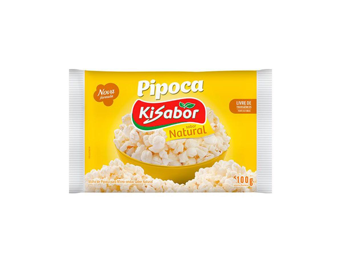 10187-KISABOR PIPOCA MICROONDAS NATURAL 100GR 1X100GR