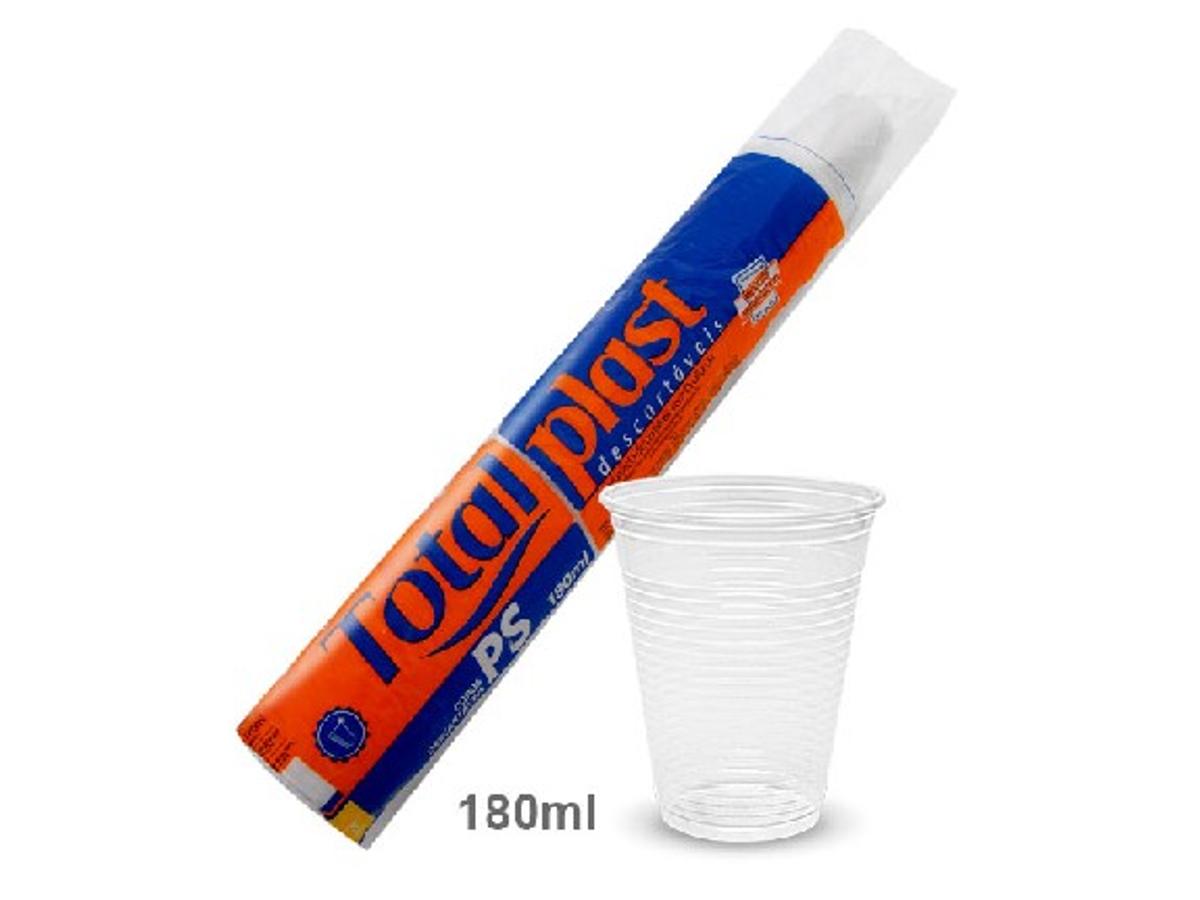 7825-COPO PLAST. 180ML (TRANSPARENTE) 1X100