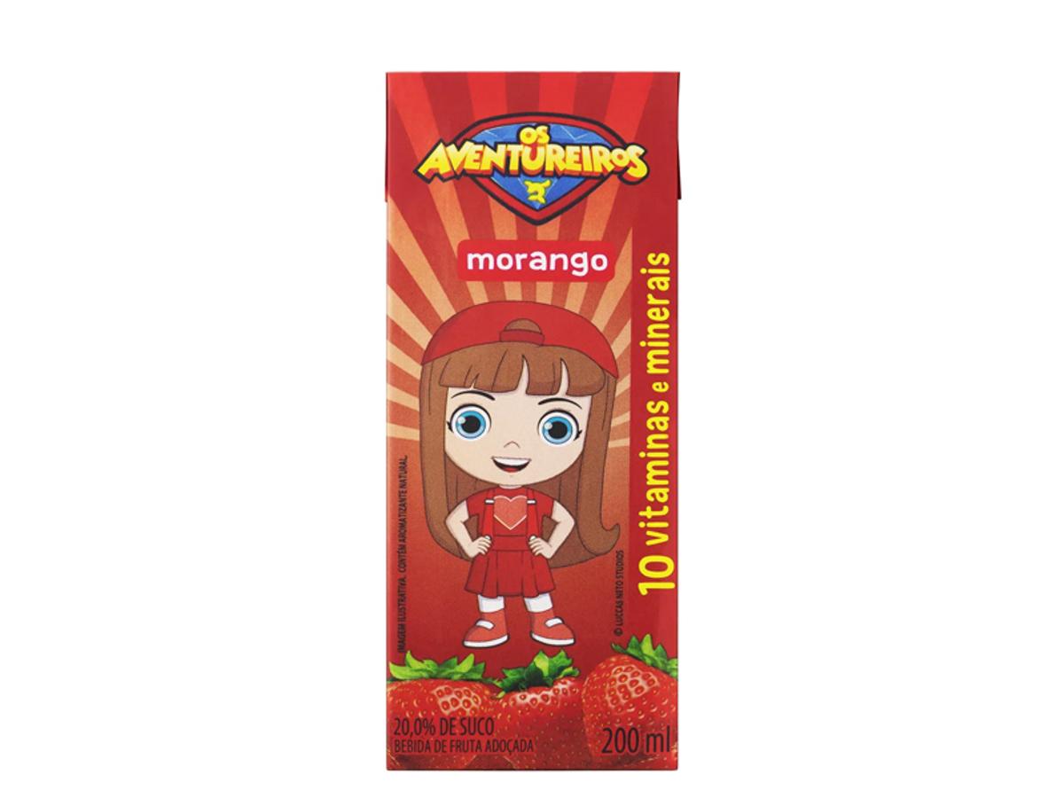 10287 - SUCO AVENTUREIROS 200ML MORANGO TP 1X200ML